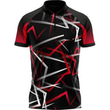 Arraz Flare Dart Shirt - with Pocket - Black & Red