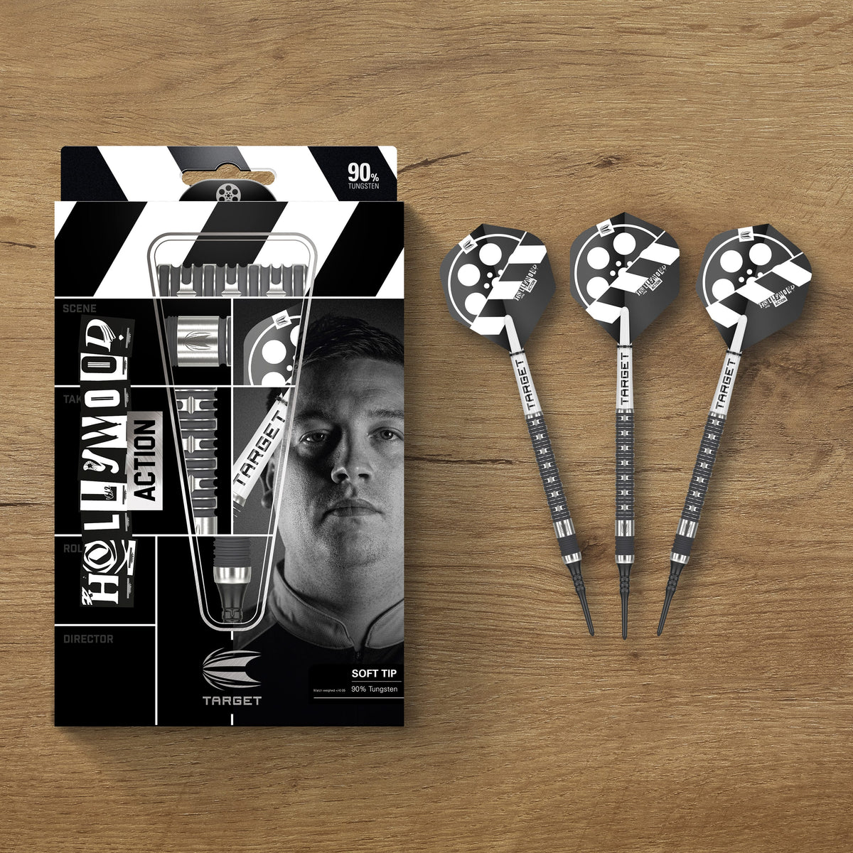 Target Chris Dobey Darts - Soft Tip - 90% Tungsten - Hollywood Action 20g