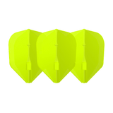 L-Style - EZ L-Flights - Integrated Champagne Ring - L3 Small Standard - Neon Yellow