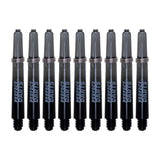 Perfect Darts - Two Tone Shafts - Polycarbonate - Black & Grey - Tweenie - 3 Sets Pack