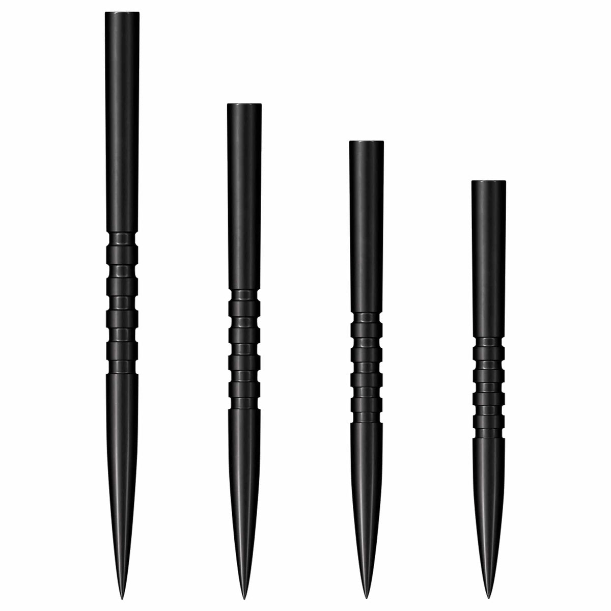 Shot Grip Dart Points - Steel Tip - 5 Ring - Black