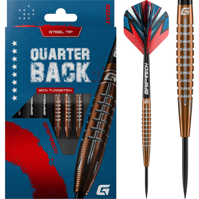 Goat Quarterback V1 Darts - Steel Tip - 95% Tungsten - Torpedo