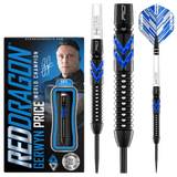 Red Dragon Gerwyn Price Darts - Steel Tip - 90% Tungsten - Ice Blue
