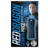 Red Dragon Gerwyn Price Darts - Steel Tip - 90% Tungsten - Ice Blue