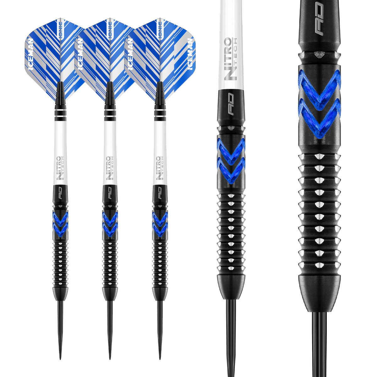 Red Dragon Gerwyn Price Darts - Steel Tip - 90% Tungsten - Ice Blue
