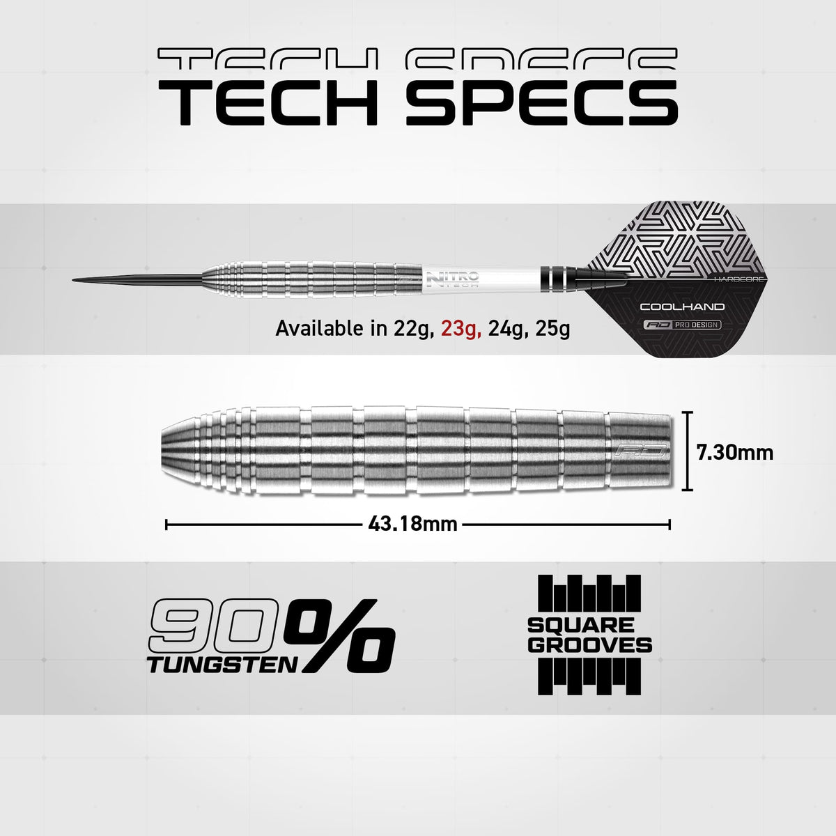 Red Dragon Luke Humphries Darts - Steel Tip - 90% Tungsten - TX1