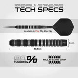 Red Dragon Sable Darts - Steel Tip - 90% Tungsten - Parallel