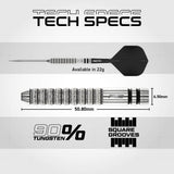 Red Dragon Gian van Veen Switch Darts - Steel Tip - 90% Tungsten - Diamond 21g