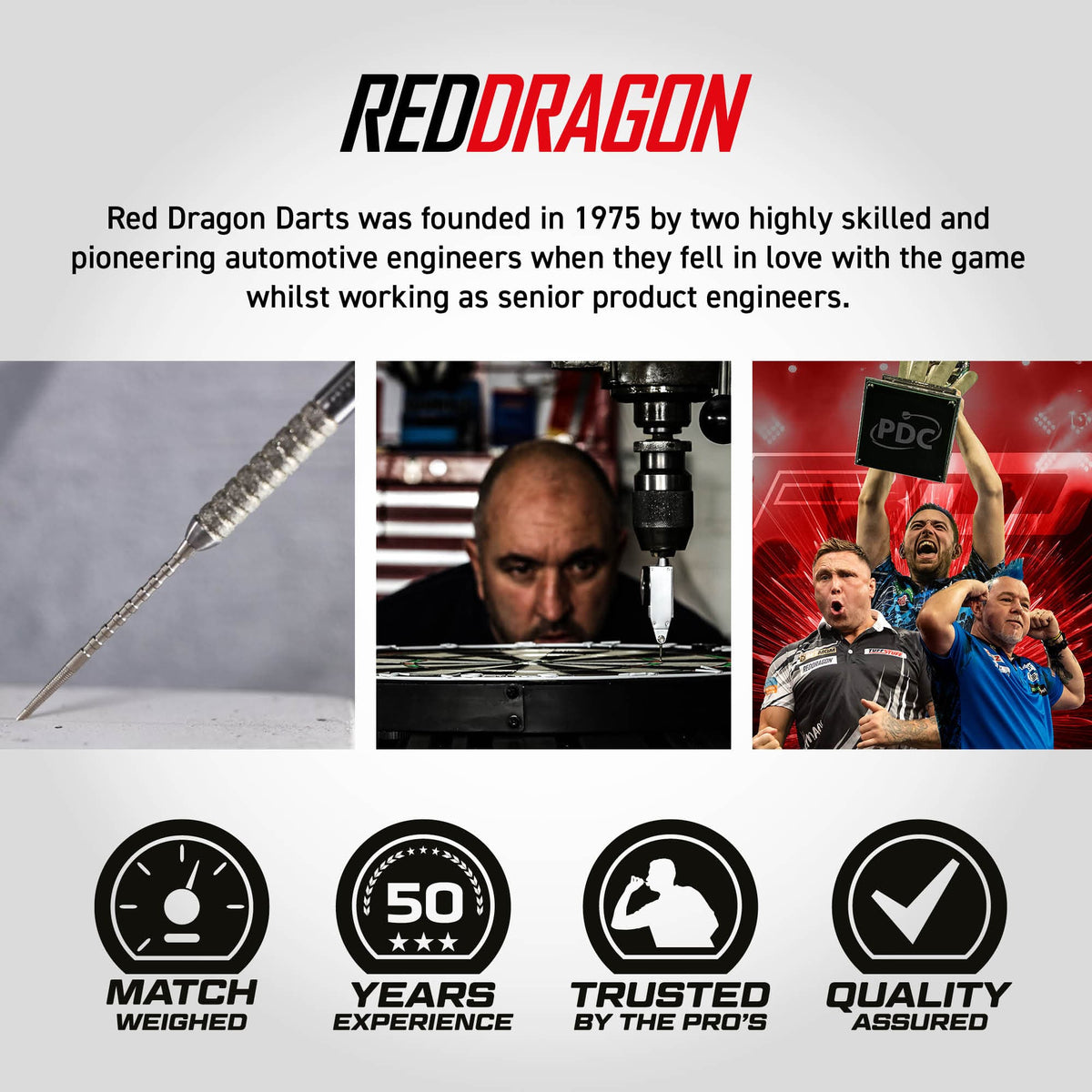 Red Dragon Gian van Veen Switch Darts - Steel Tip - 90% Tungsten - Diamond 21g