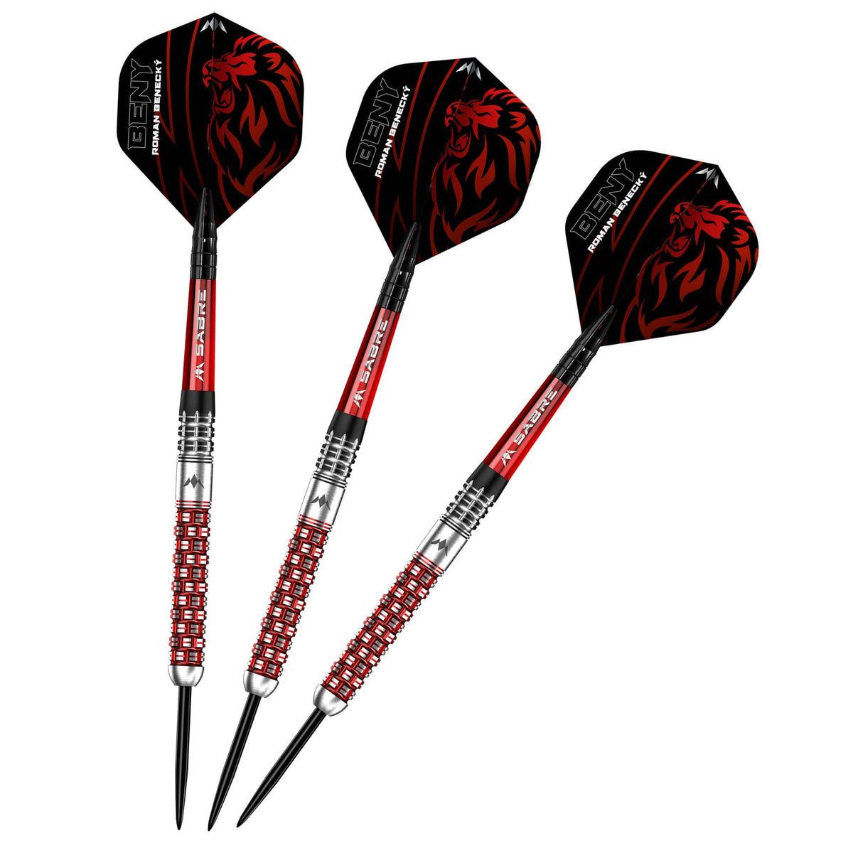 *Mission Roman Benecky Darts - Steel Tip - Black & Red