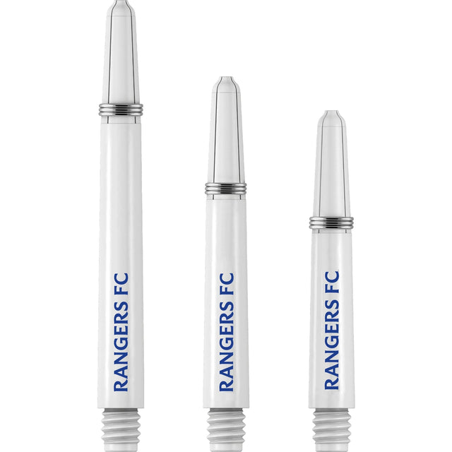 Rangers FC Nylon Shafts - Dart Stems with Springs - RFC Football - White