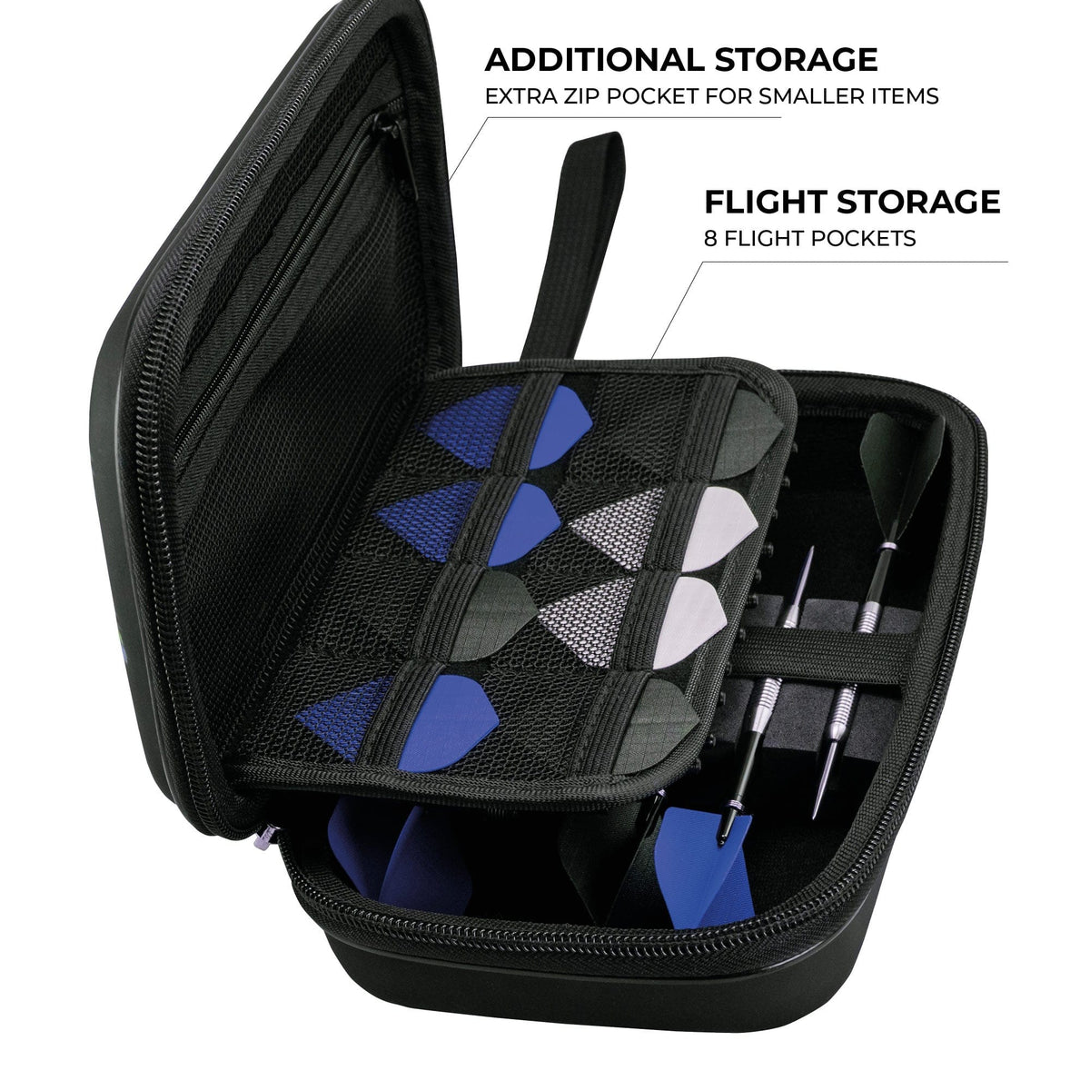 Rangers FC Large Darts Case - Black - W1 - RFC Club Logo - Crest