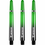 Ruthless Deflectagrip Plus Dart Shafts - Polycarbonate Stems with Springs - Green Medium