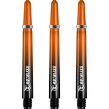 Ruthless Deflectagrip Plus Dart Shafts - Polycarbonate Stems with Springs - Orange Medium