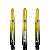 Ruthless Deflectagrip Plus Dart Shafts - Polycarbonate Stems with Springs - Yellow Tweenie