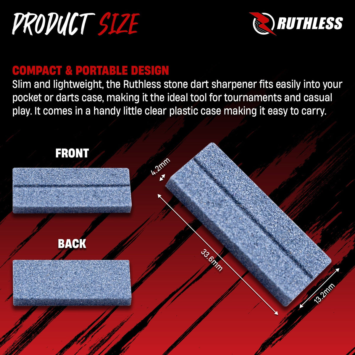Ruthless Dart Sharpener - Flat V Groove - Value Pack - 4 Pieces