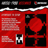 Ruthless XL Jigsaw Surround - EVA Dartboard Surround - Black