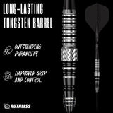 Ruthless Thunderstorm Darts - Steel Tip - 90% Tungsten 23g
