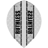 *Ruthless - Clear Panel Embossed - Dart Flights - 100 Micron - Pear White