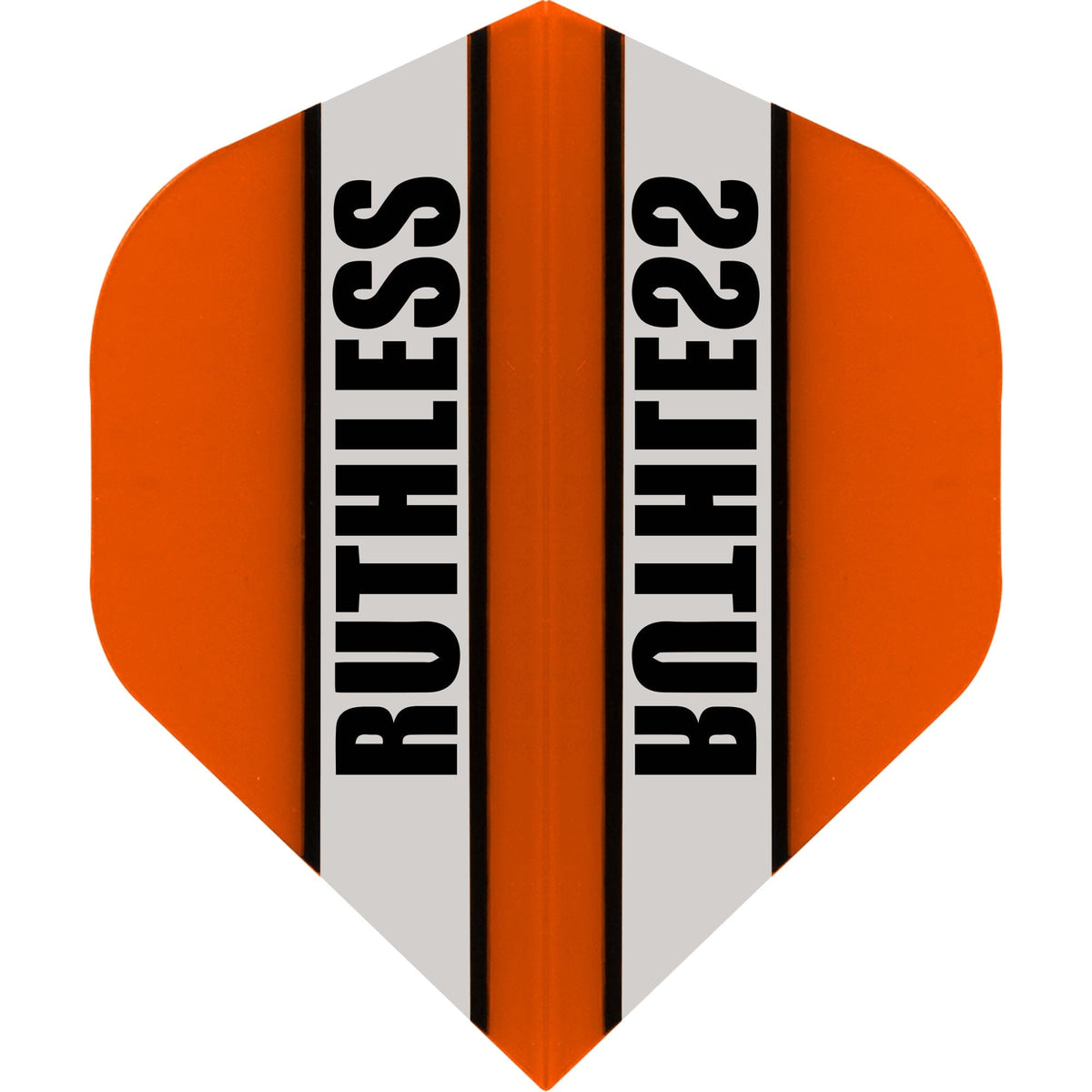 Ruthless - Clear Panel - Dart Flights - 100 Micron - No2 - Std Orange