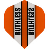Ruthless - Clear Panel - Dart Flights - 100 Micron - No2 - Std Orange