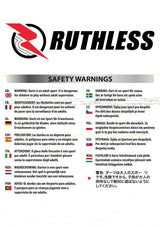 *Ruthless Mouse Mat - Throwline Oche Design - 18cm x 22cm - Black and Red