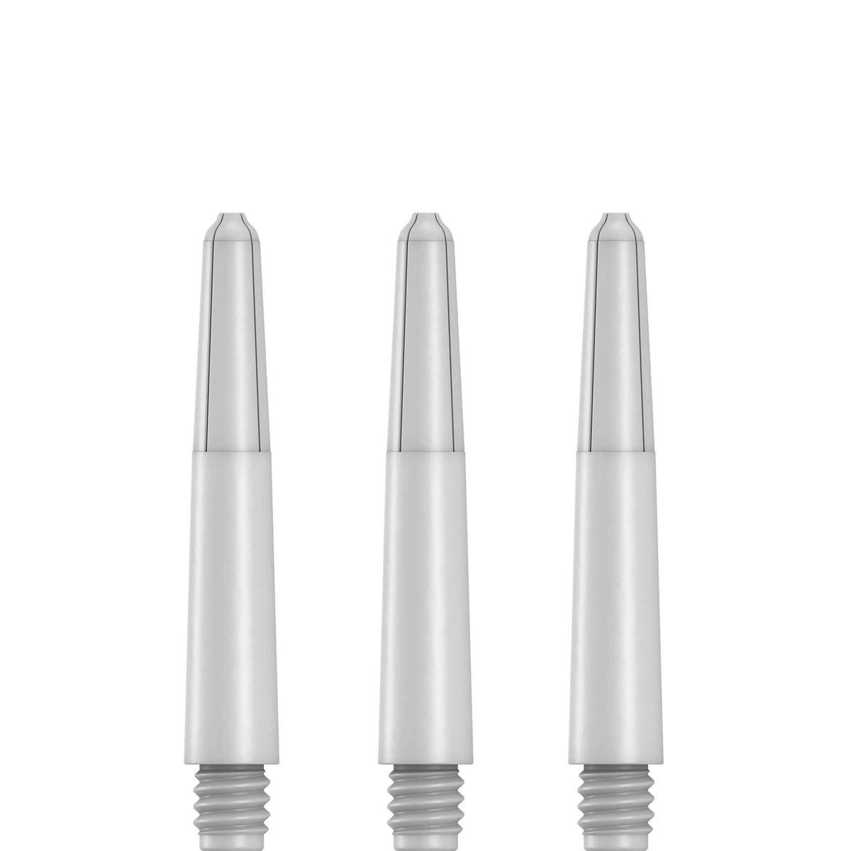 Designa Nylon Shafts - Durable Dart Stems - Pure White Short