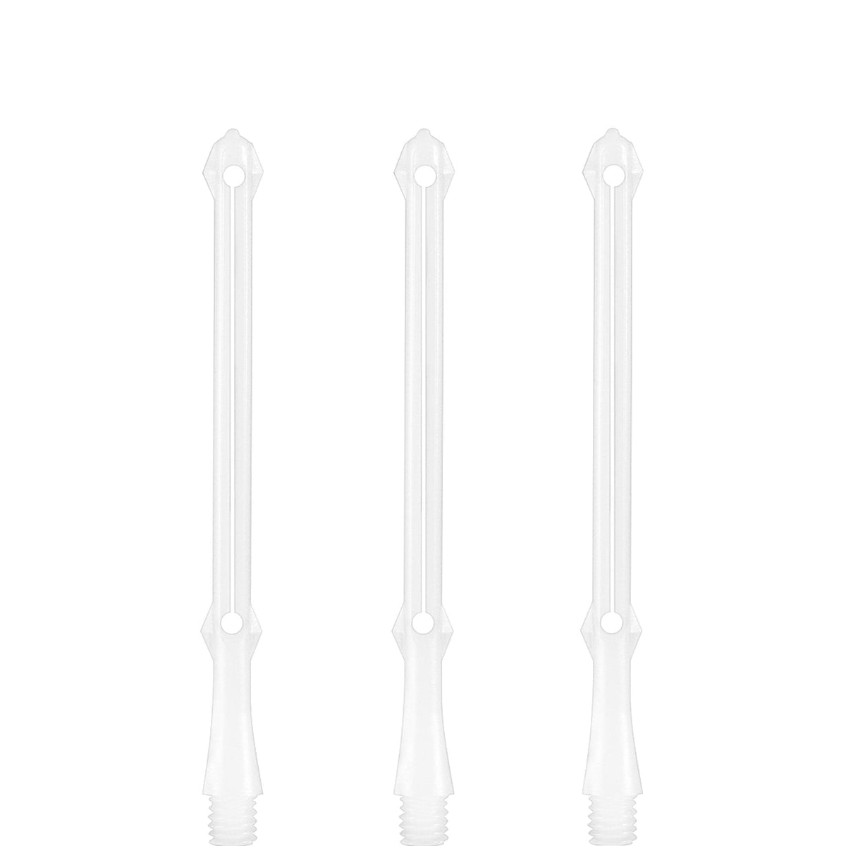 Bulls Side Loader Shafts - Dart Stems - Wing - White Short