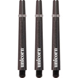 Unicorn Gripper 3 Dart Shafts - Nylon Stems - Black Medium
