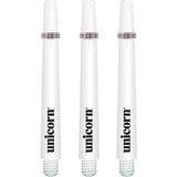 Unicorn Gripper 3 Dart Shafts - Nylon Stems - White Medium