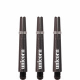 Unicorn Gripper 3 Dart Shafts - Nylon Stems - Black Short