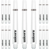 Unicorn Gripper 3 Dart Shafts - VALUE PACK - 5 Sets - White Medium