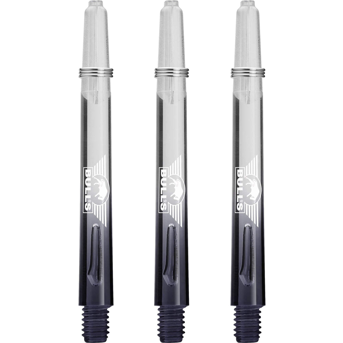 Bulls X-Ray Shafts - Dart Stems - Gradient - Black Medium