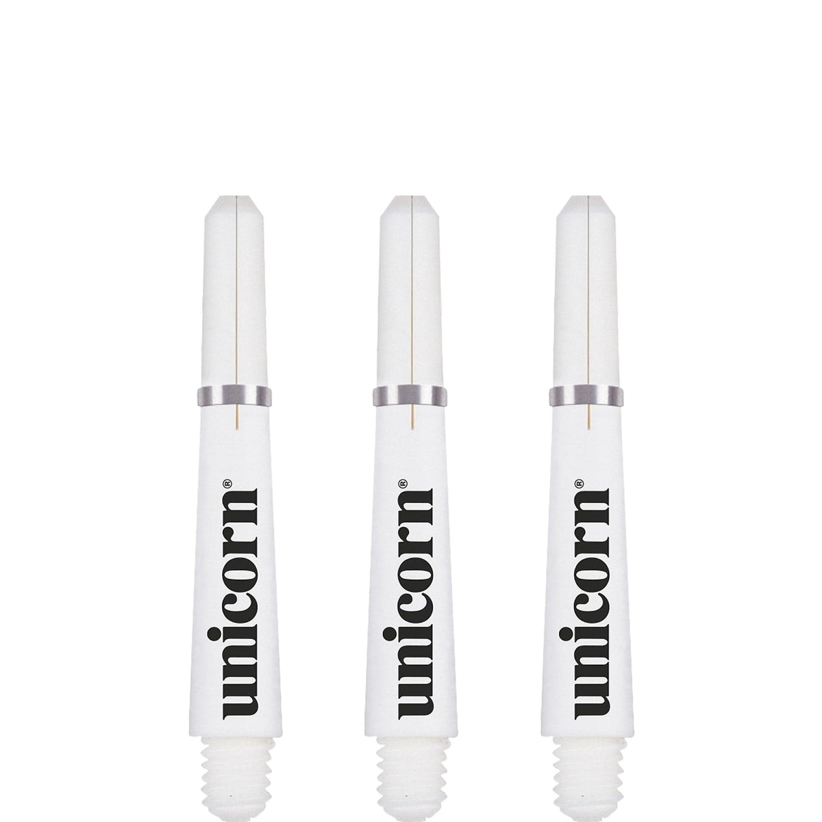 Unicorn Gripper 4 Dart Shafts - White Short