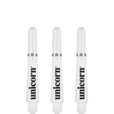 Unicorn Gripper 4 Dart Shafts - White Short