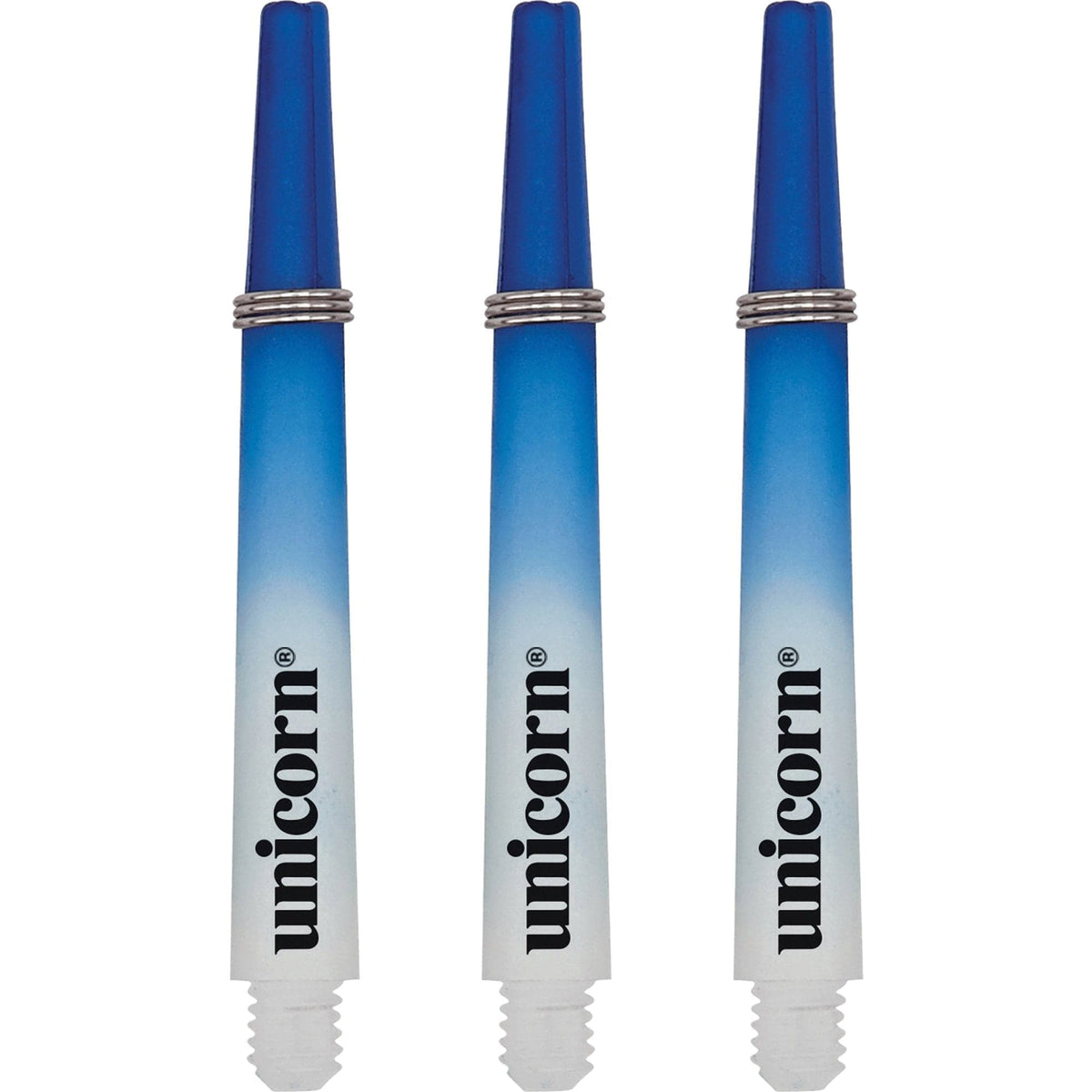 Unicorn Gripper 3 Two Tone Dart Shafts - White & Blue Medium