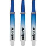 Unicorn Gripper 3 Two Tone Dart Shafts - White & Blue Medium