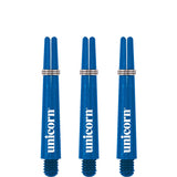 Unicorn Gripper 3 Dart Shafts - Nylon Stems - Blue Short
