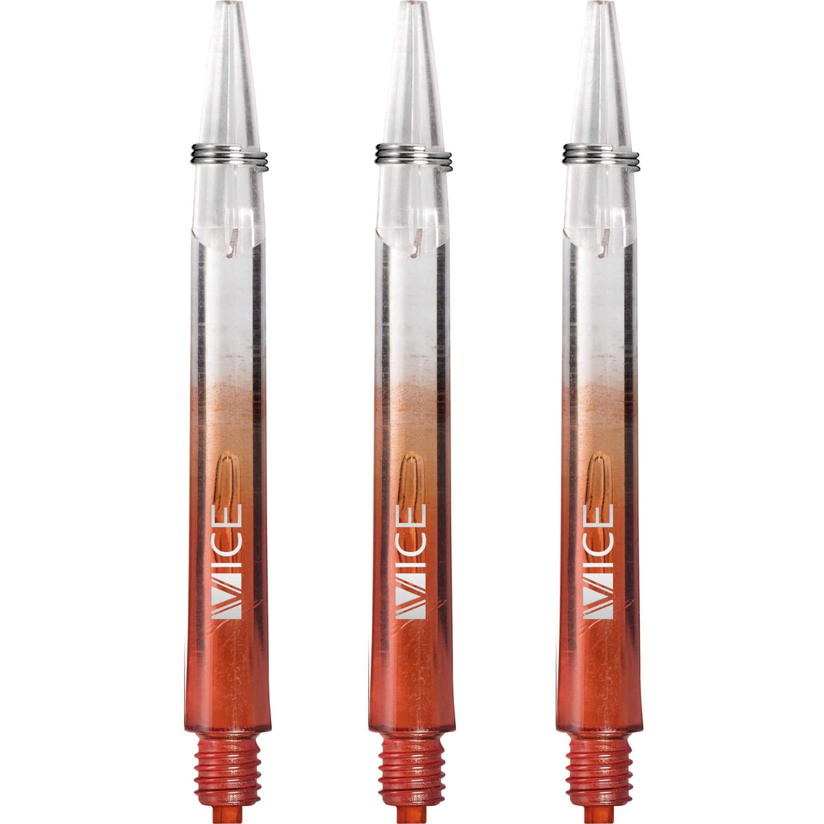 One80 Vice Gradient Shafts - Clear - Red Medium
