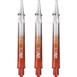 One80 Vice Gradient Shafts - Clear - Red Medium