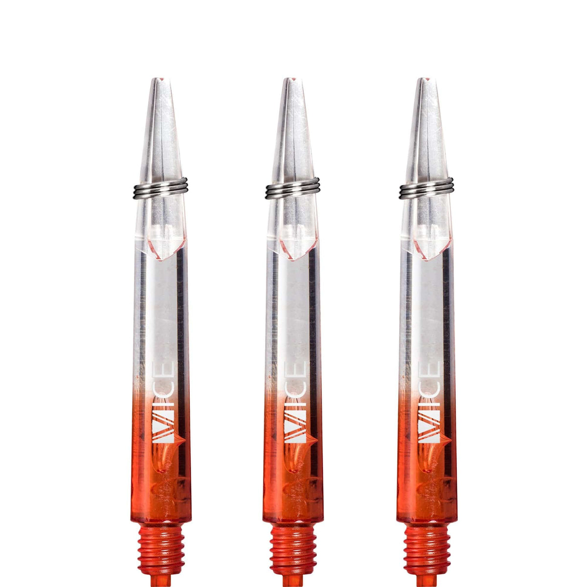 One80 Vice Gradient Shafts - Clear - Red Tweenie