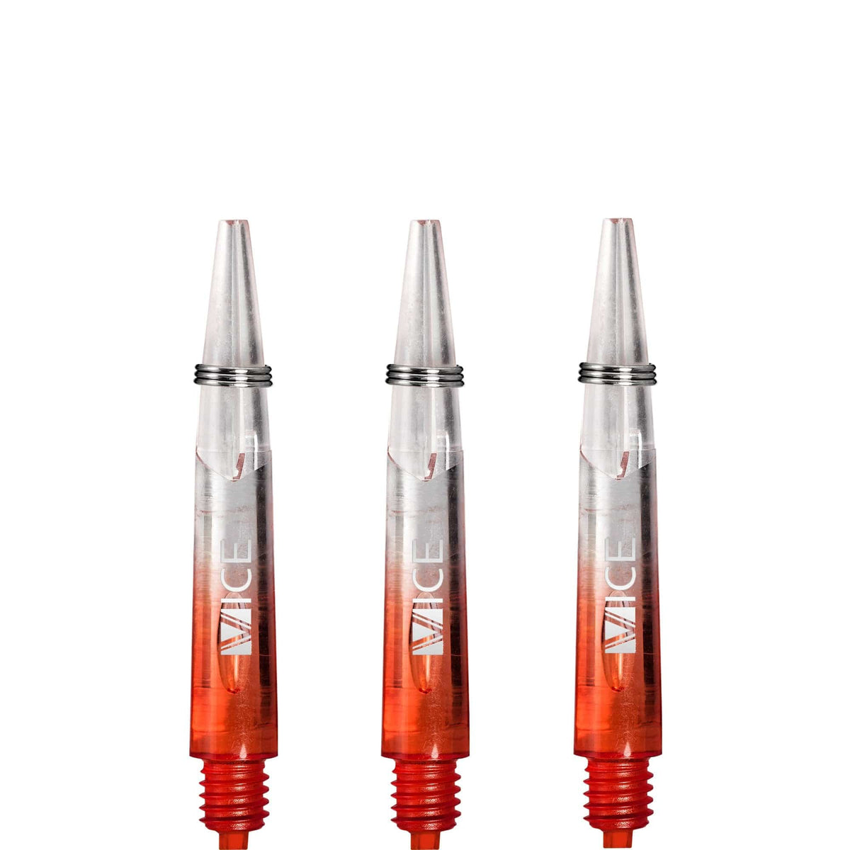 One80 Vice Gradient Shafts - Clear - Red Short