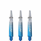 One80 Vice Gradient Shafts - Clear - Blue Short