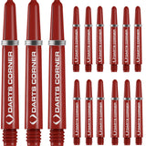Darts Corner Nylon Dart Shafts - VALUE PACK - 5 Sets - Red Tweenie