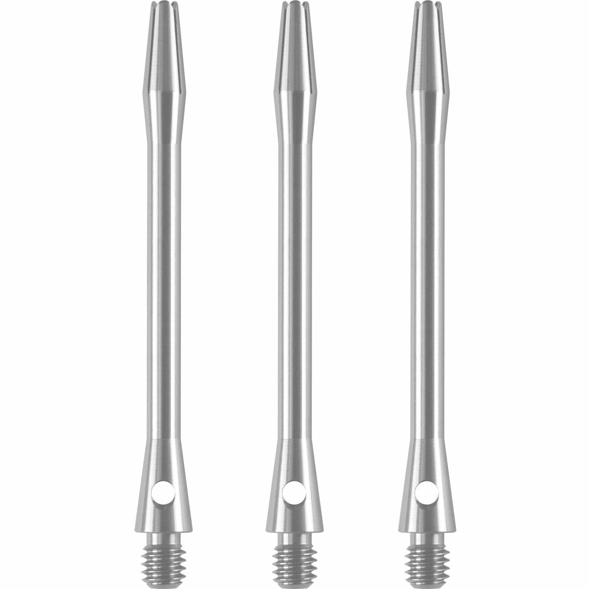 Designa Aluminium Shafts - Metal Dart Stems - Silver Long