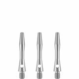 Designa Aluminium Shafts - Metal Dart Stems - Silver Extra Short