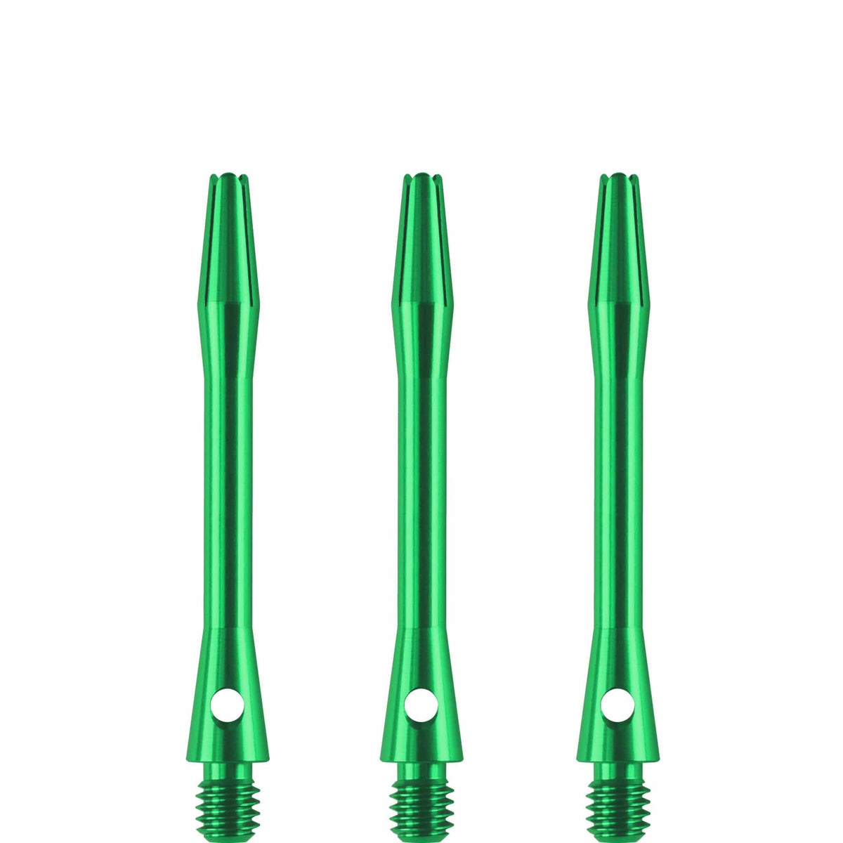Designa Aluminium Shafts - Metal Dart Stems - Green Tweenie