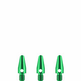 Designa Aluminium Shafts - Metal Dart Stems - Green Micro