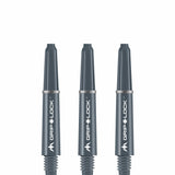 Mission GripLock Shafts - Dart Stems - Grey