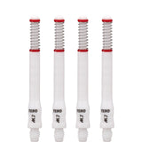 Cuesoul - Dart Shafts - Tero Flight System - AK7 - Standard - Set of 4 - White Cuesoul 47mm